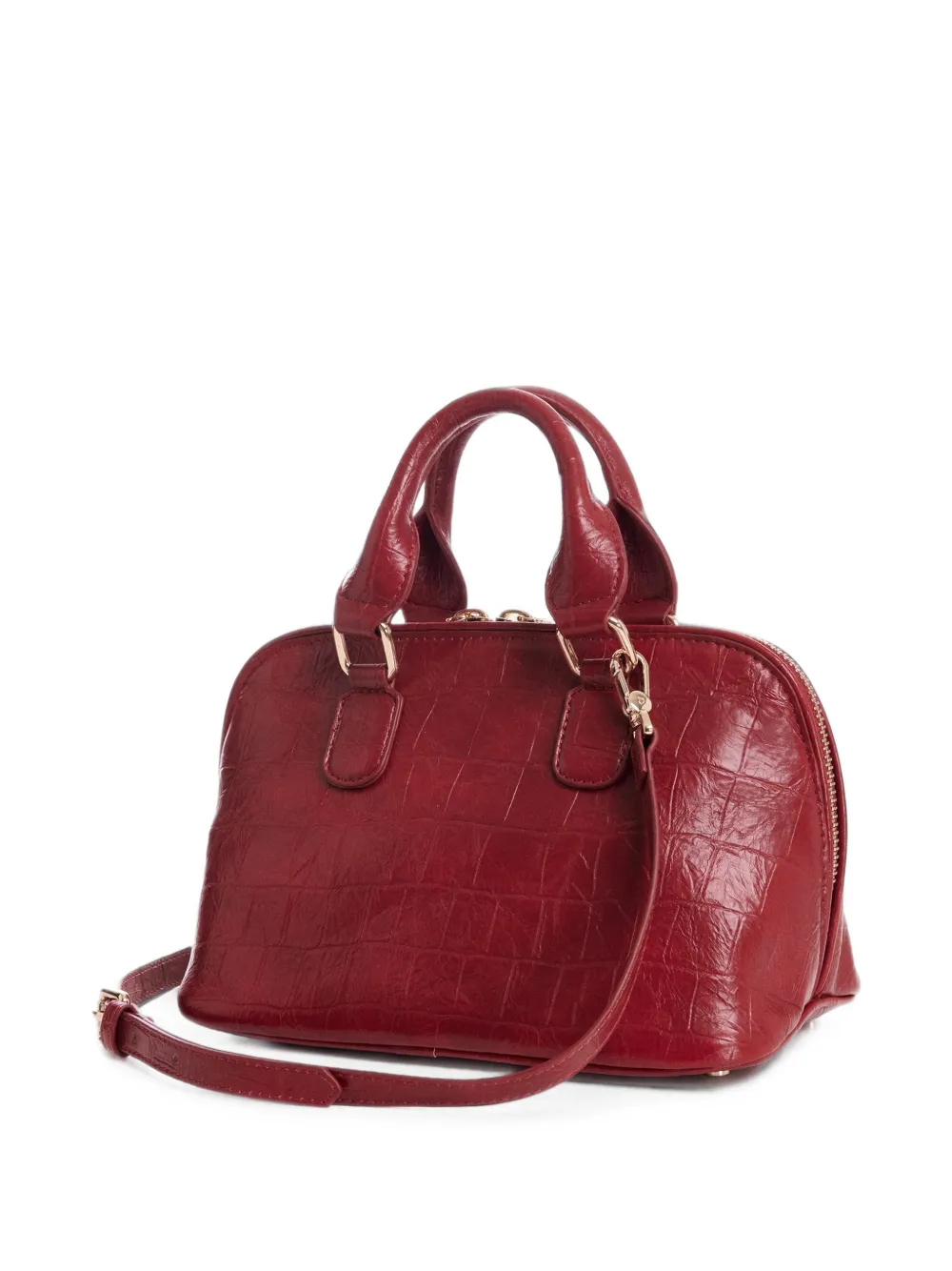 Essentiel Antwerp Kamilla mini-tas met krokodillen-reliëf Rood