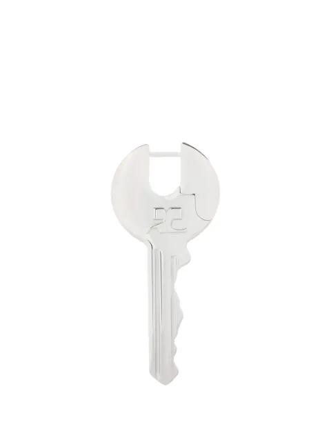 Courrèges arete en forma de llave con logo grabado