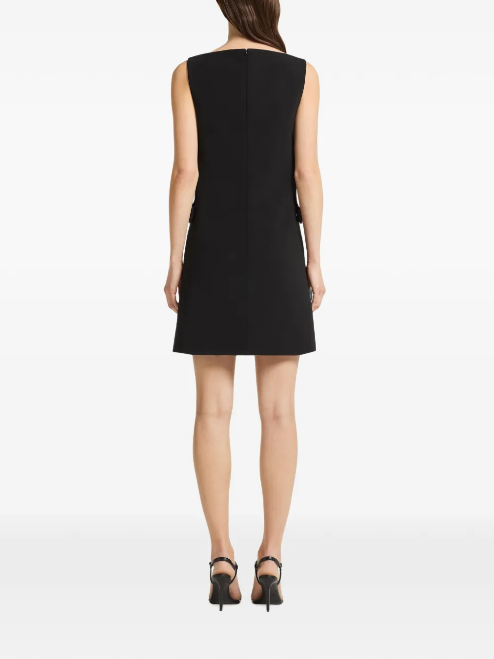 Courrèges Midi-jurk met uitgesneden detail Zwart