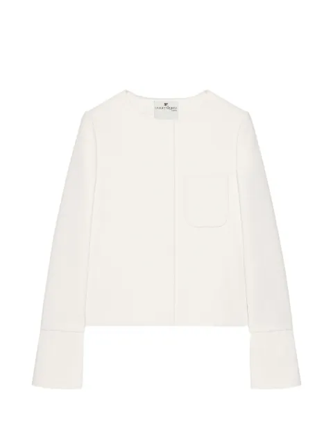 Courrèges satin-trimmed tailored jacket