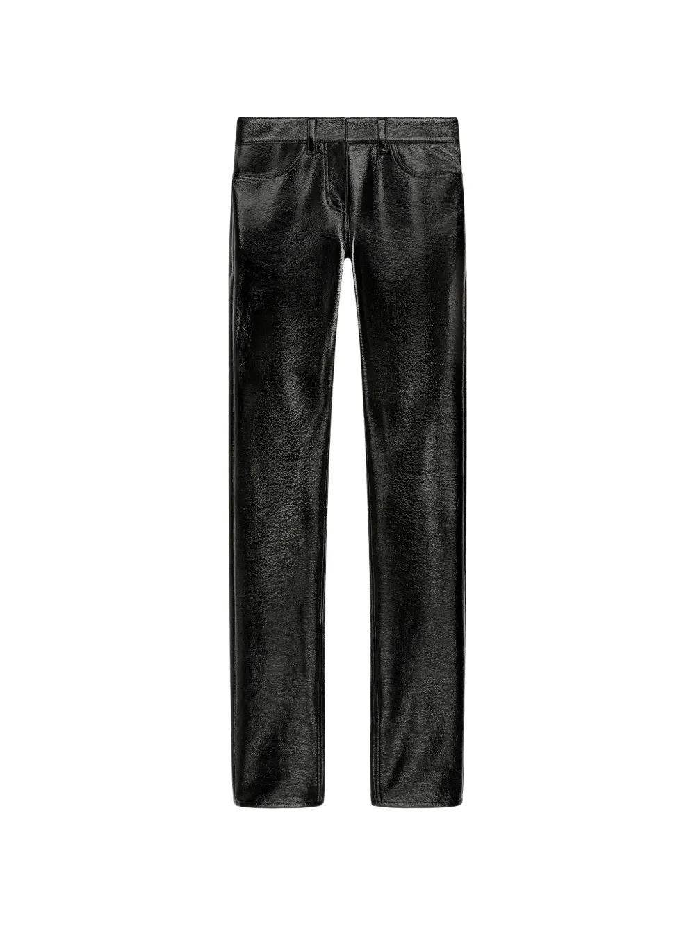 Courrèges vinyl straight-leg trousers - Nero