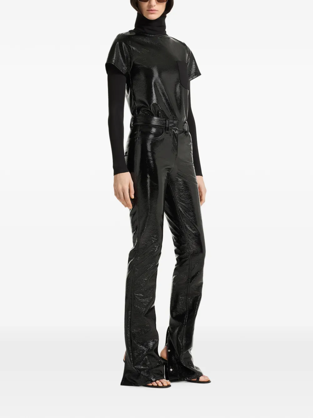 Courrèges Straight broek Zwart
