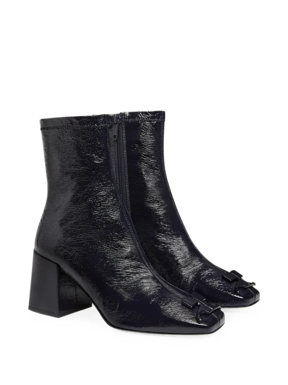 Courrèges Reedition Ankle Boots in Blue, view 2