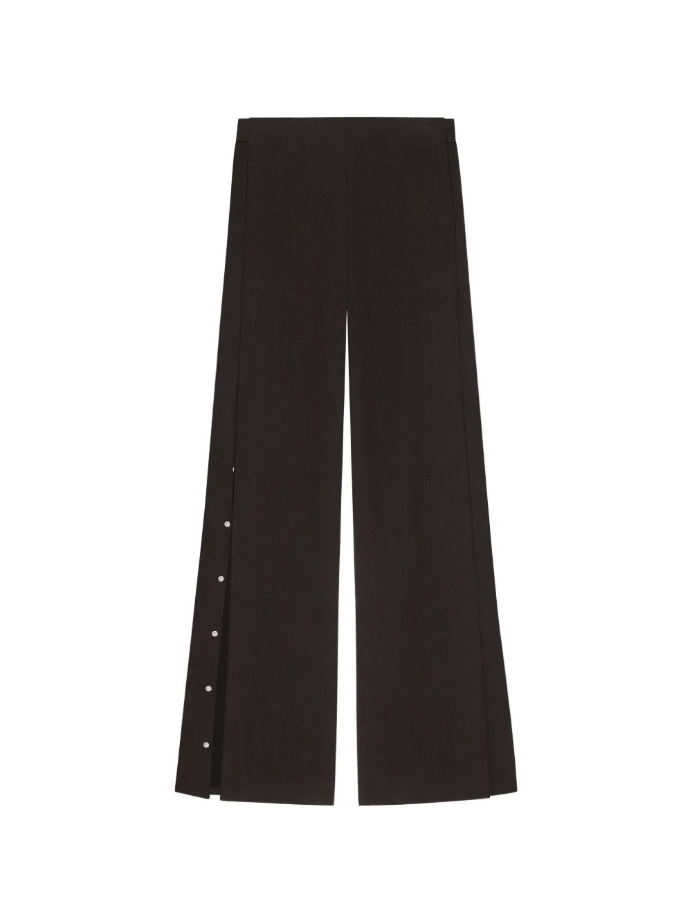 Courrèges pantalon à détails de boutons pression - Marron Courrèges pantalon à détails de boutons pression - Marron