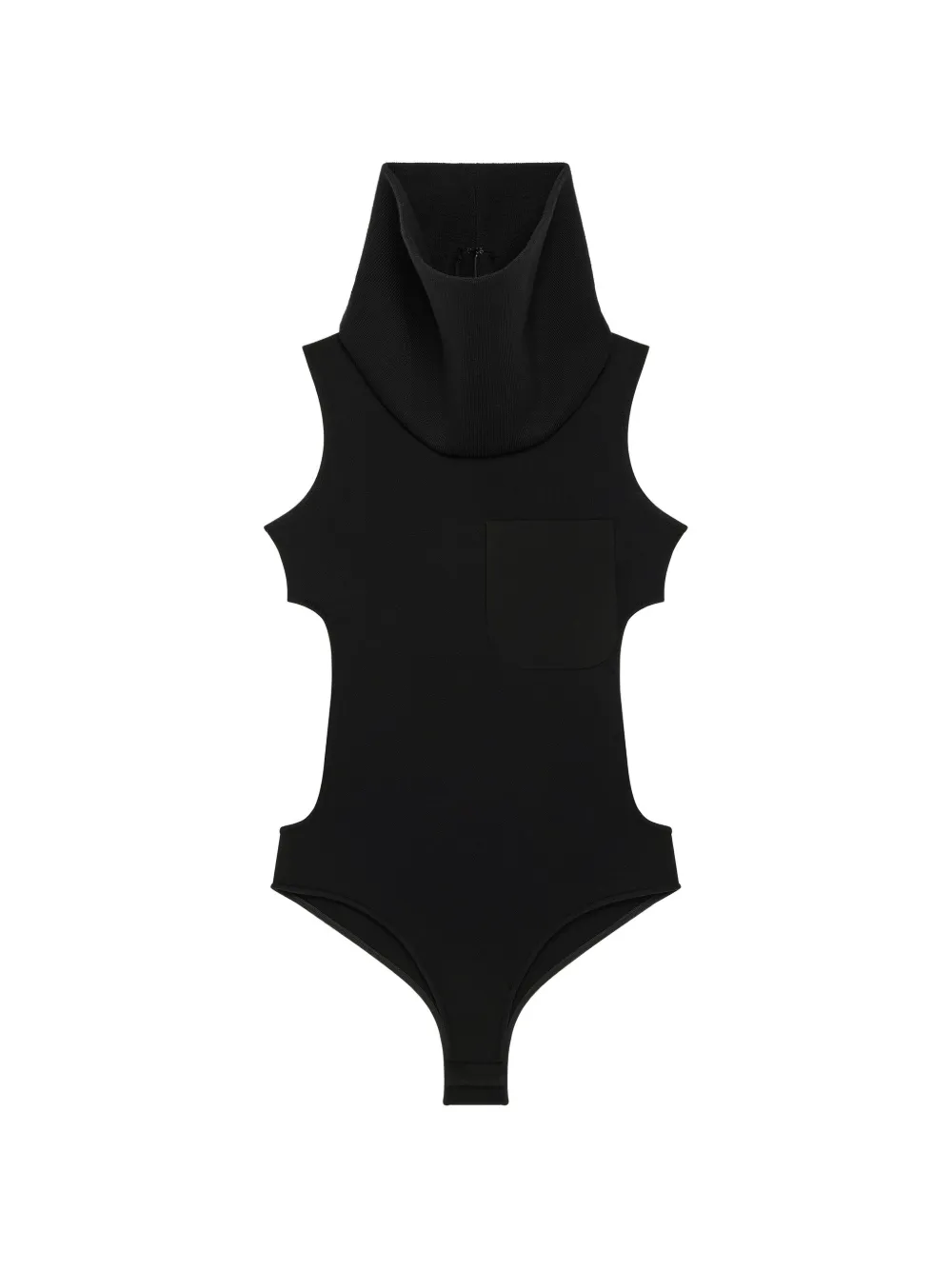 Courrèges high-neck cut-out bodysuit - Nero