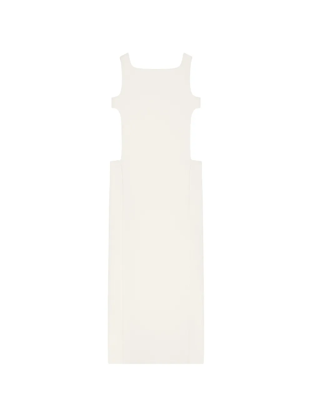 Courrèges Maxi-jurk met uitgesneden detail Wit