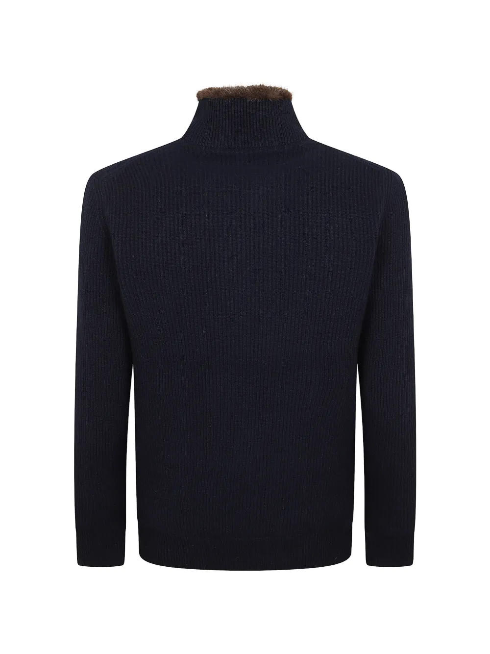Barba Ribgebreide trui Blauw