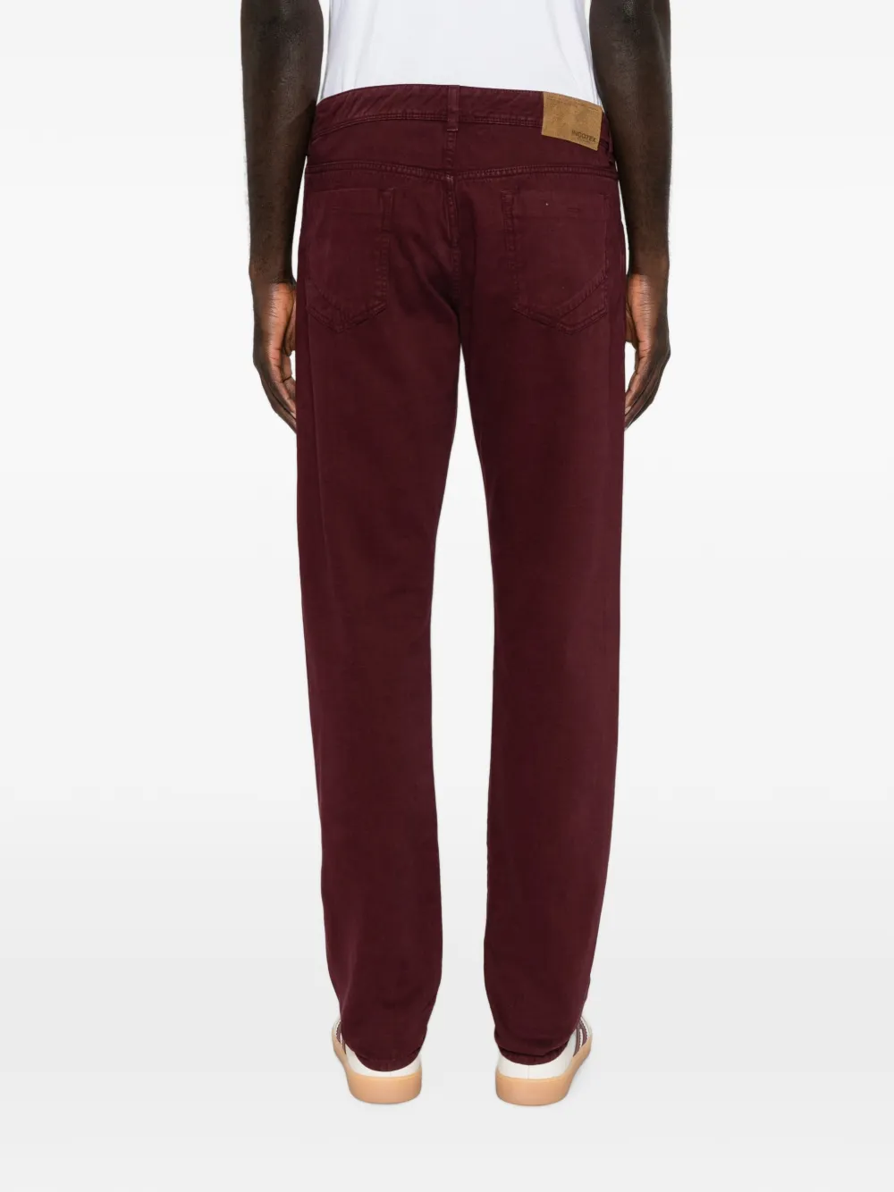 Incotex Straight broek Rood