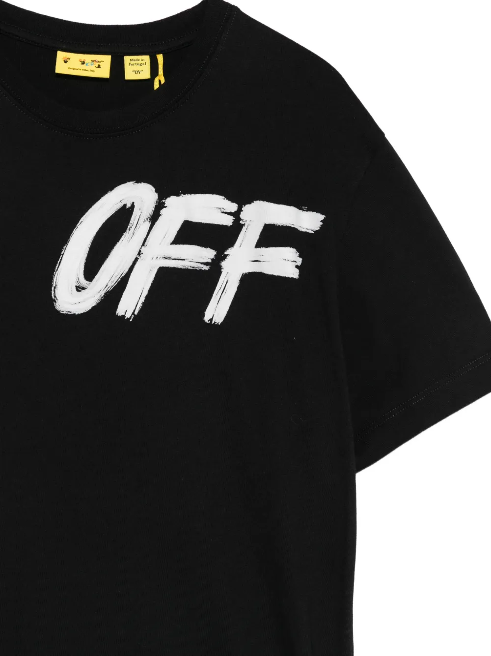 Off-White Kids T-shirt met logoprint Zwart