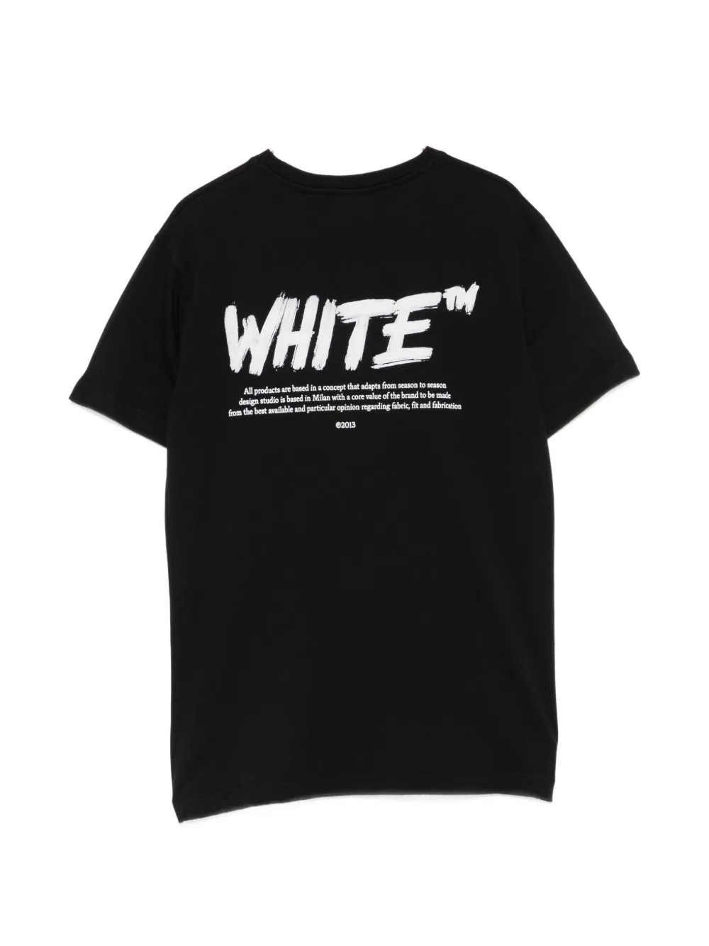 Off-White Kids T-shirt met logoprint Zwart
