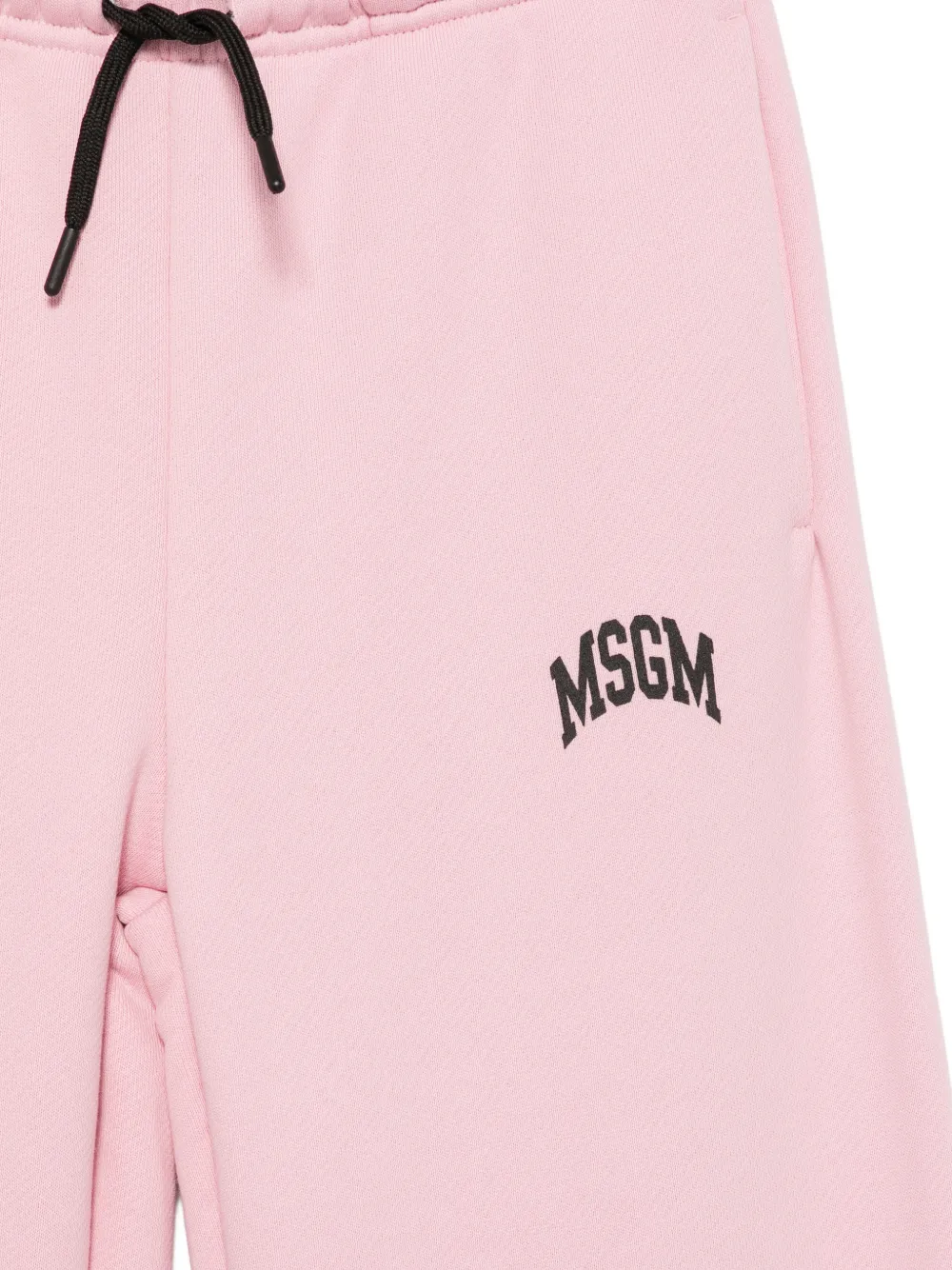 MSGM Kids Trainingsbroek met logoprint en trekkoord Roze