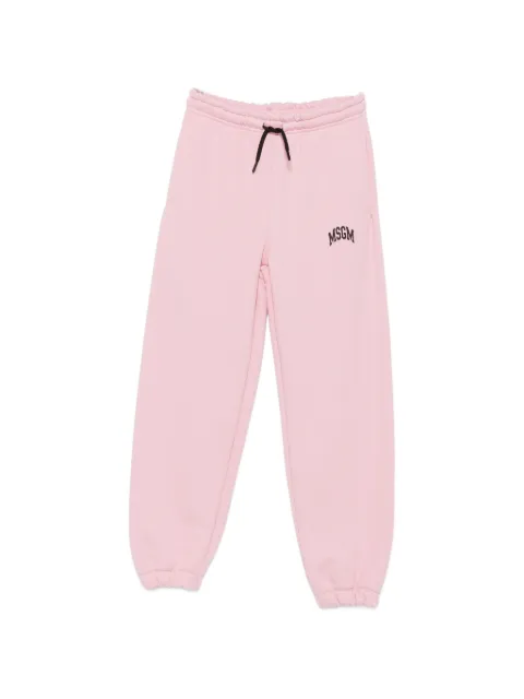 MSGM Kids logo-print drawstring track pants