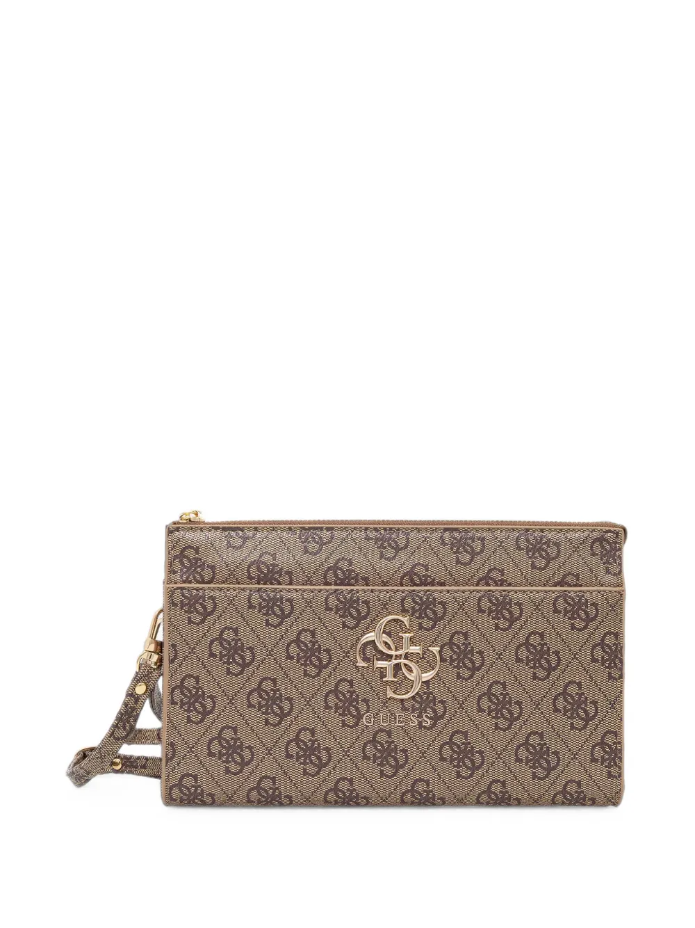 GUESS USA logo-monogram phone shoulder bag - Marrone