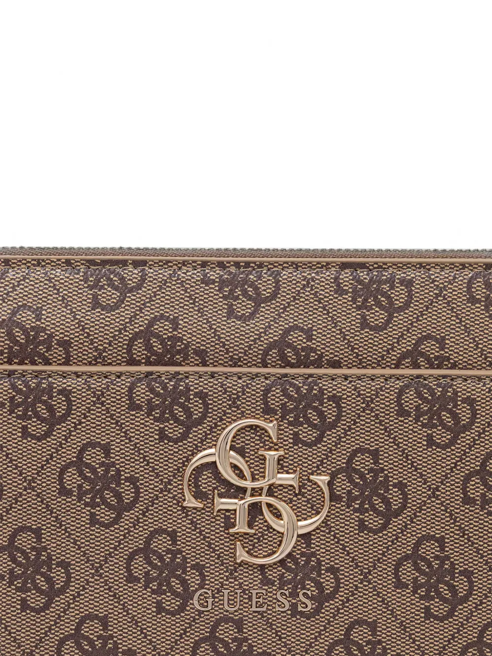 GUESS USA Schoudertas met logo-monogram Bruin