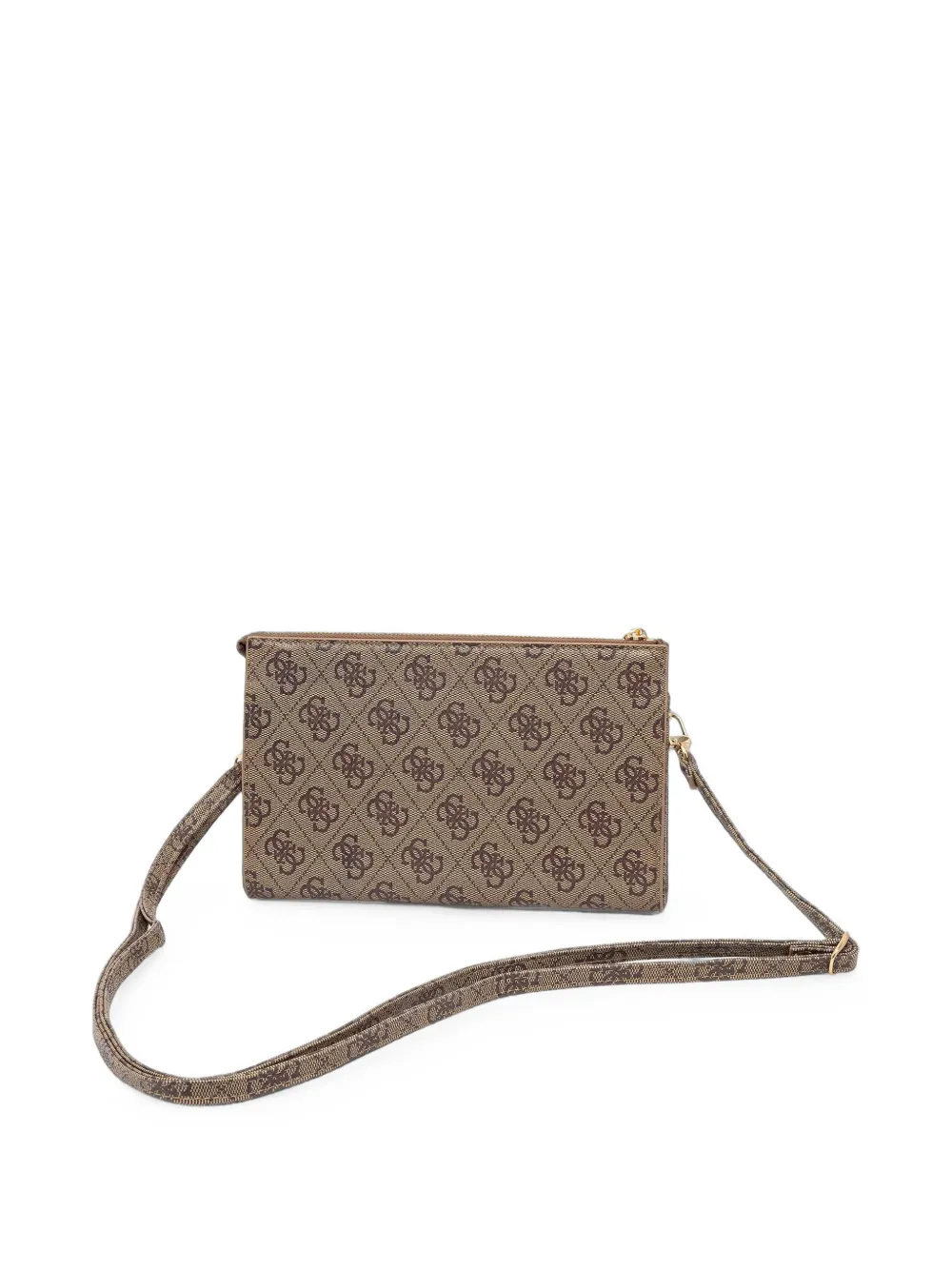 GUESS USA Schoudertas met logo-monogram Bruin