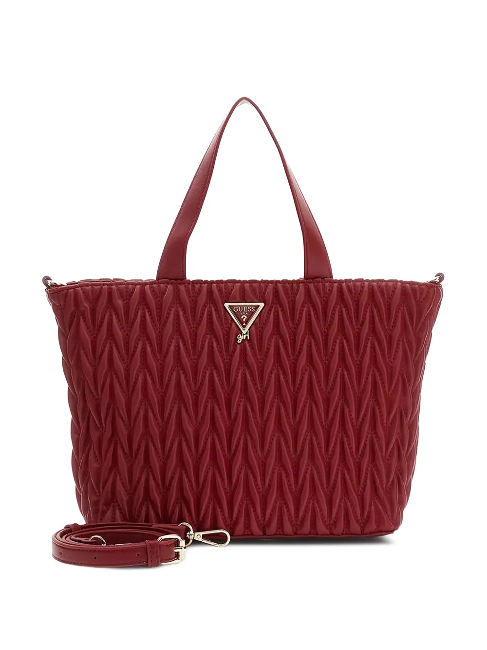 guess kids matelassé tote bag Rood