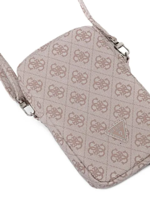 GUESS USA monogram-print phone bag