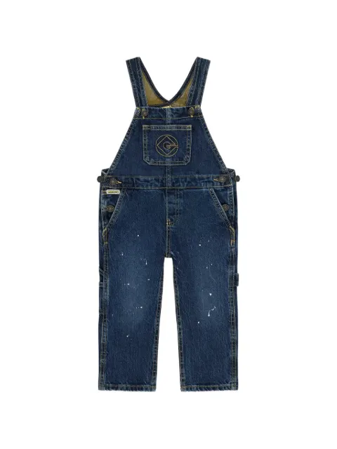 guess kids x Minions paint-splatter dungarees