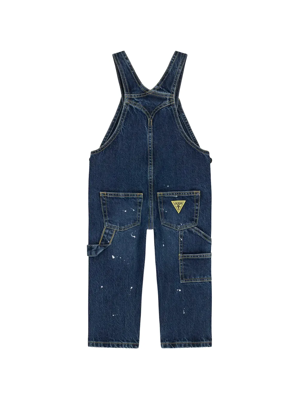 guess kids x Minions paint-splatter dungarees Blauw