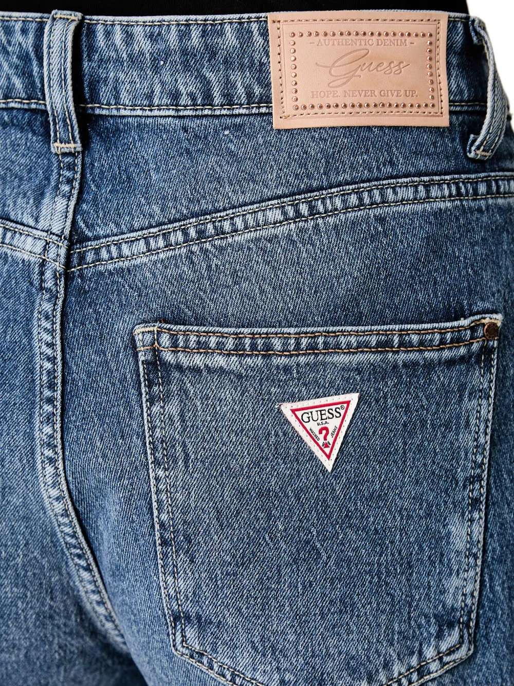 GUESS USA Jeans met wijde pijpen Blauw