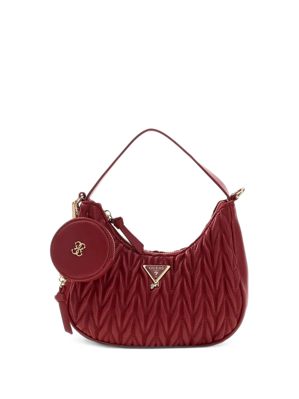 Guess kids matelassé-effect shoulder bag Rood