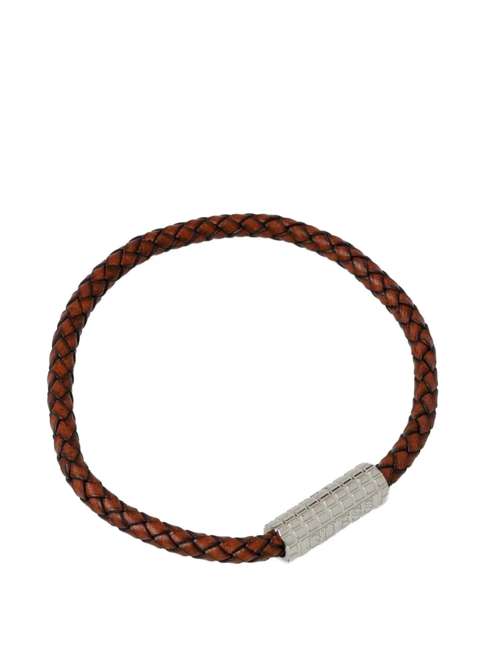 GUESS USA Acapulco braided-leather bracelet - Marrone