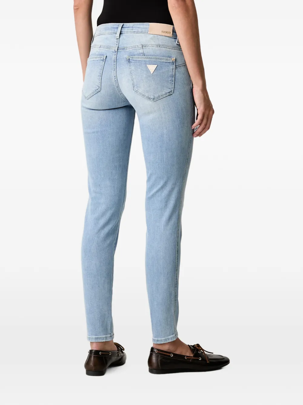 GUESS USA Skinny jeans met vervaagd effect Blauw