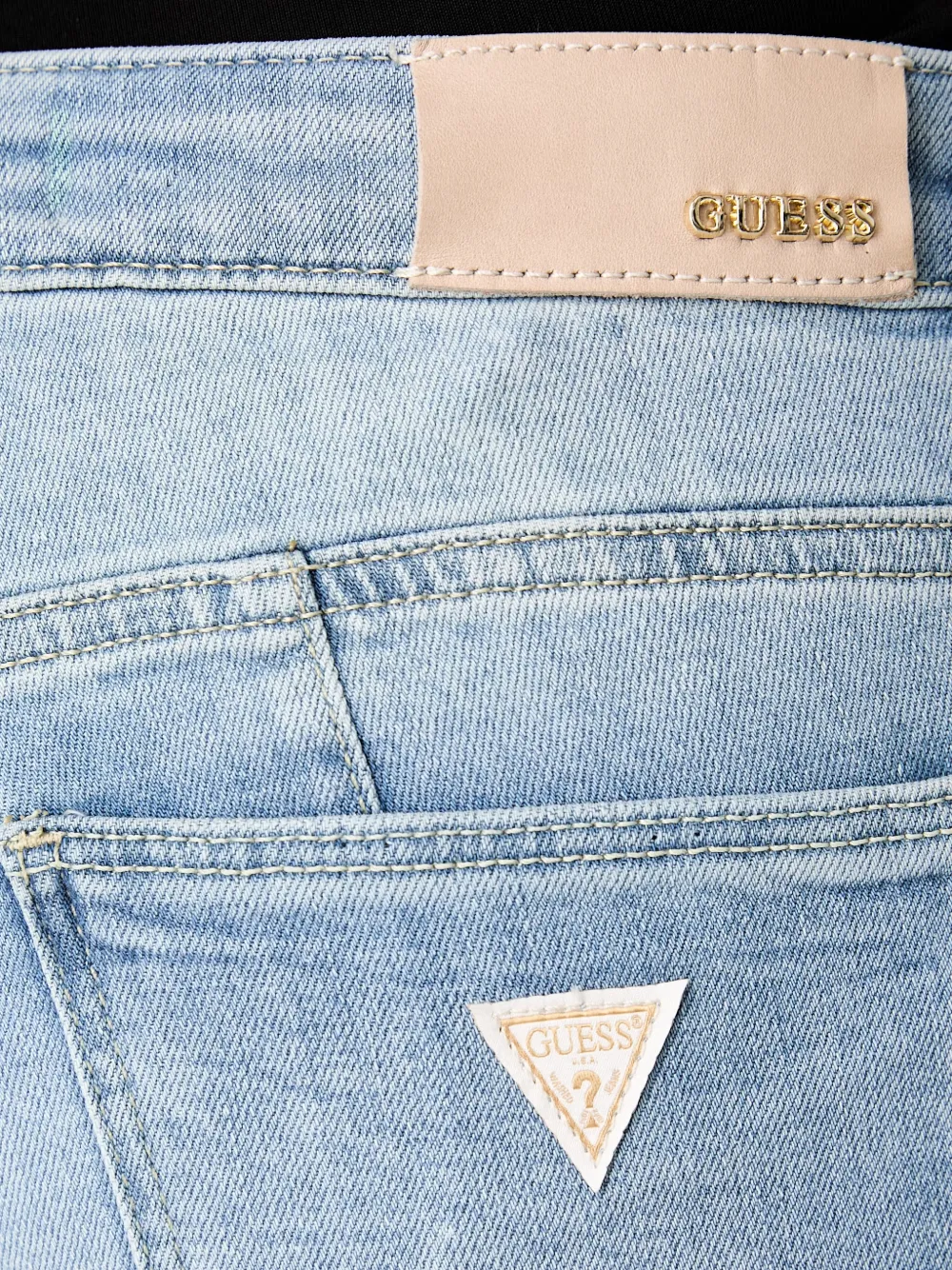 GUESS USA Skinny jeans met vervaagd effect Blauw