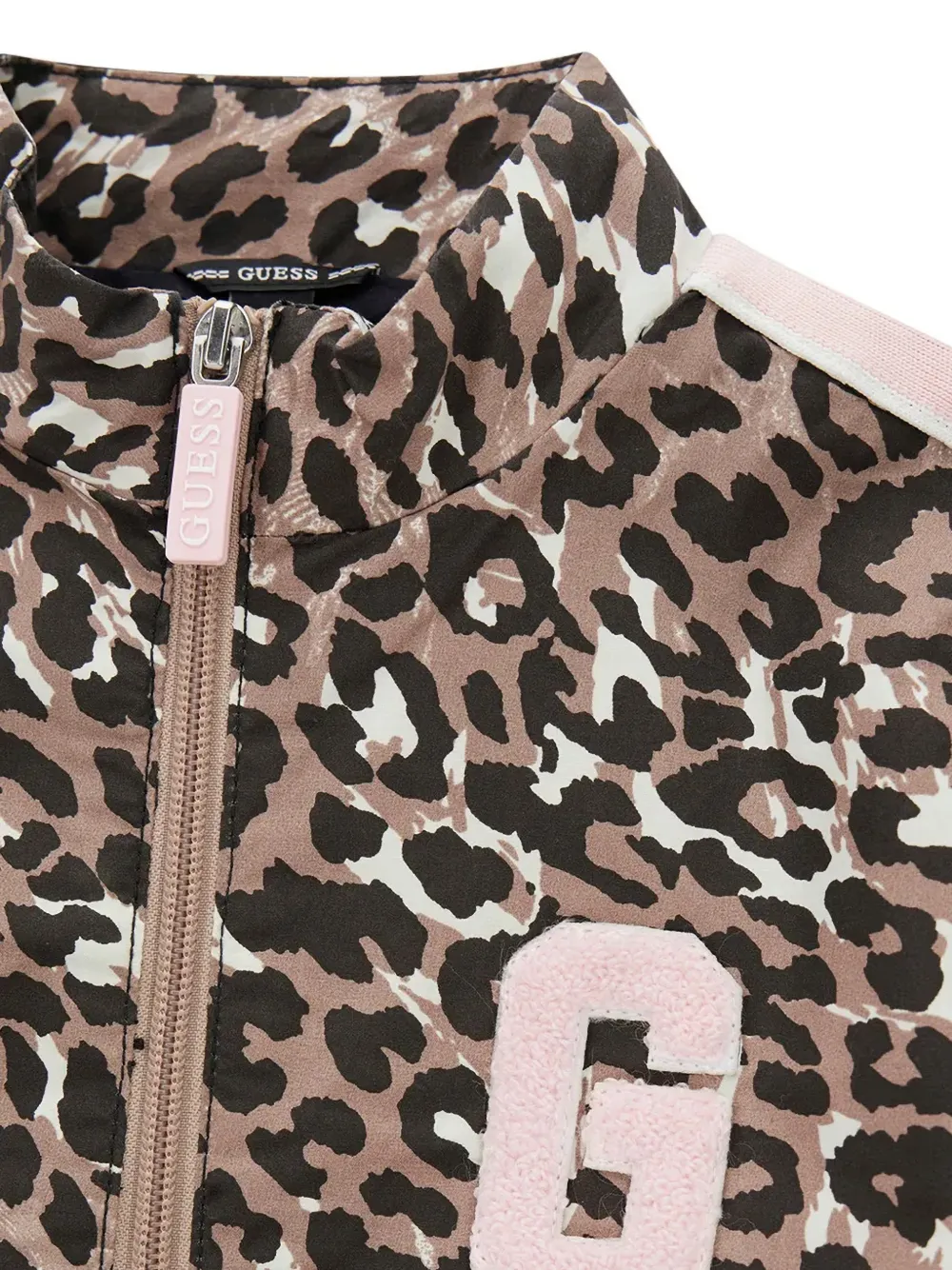 guess kids leopard-print zip-up sweater Bruin