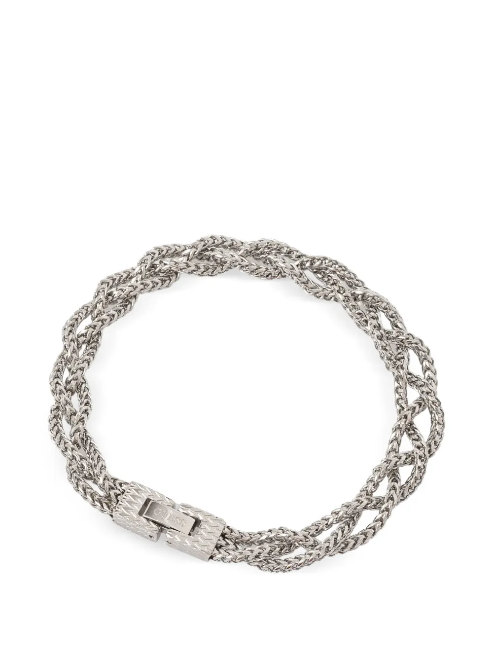 GUESS USA braided chain bracelet - Argento