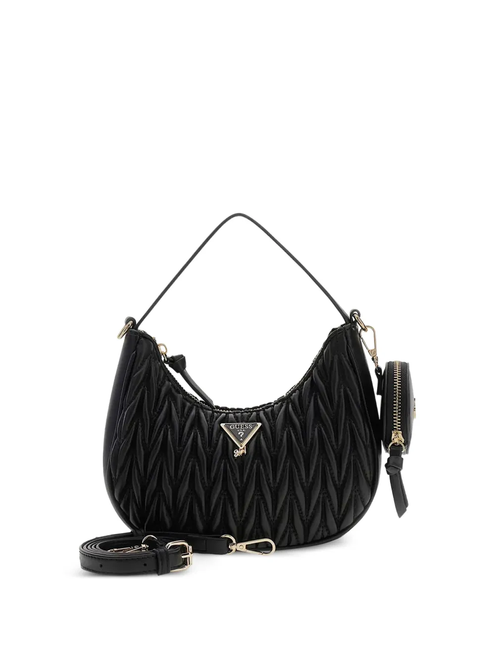 Guess kids mini quilted shoulder bag Zwart