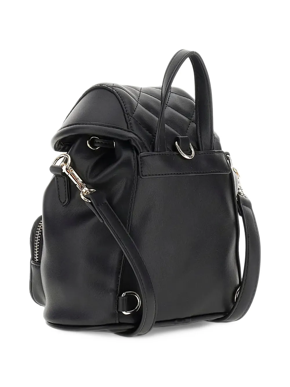 guess kids quilted buckle-fastening backpack Zwart