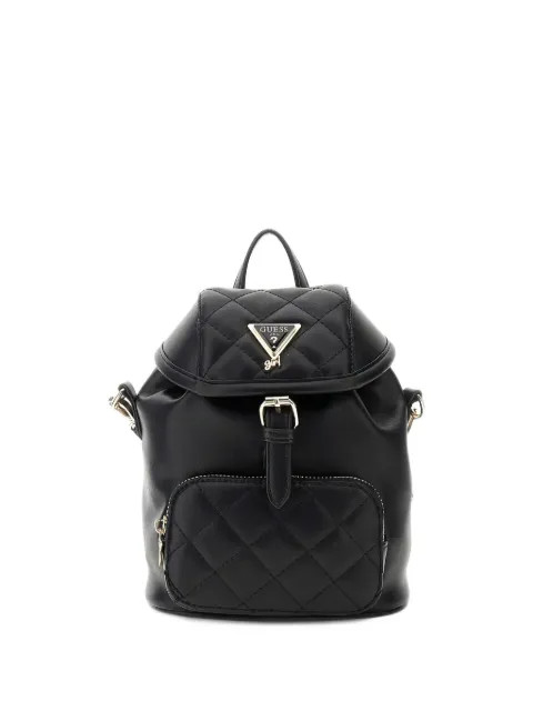 guess kids quilted buckle-fastening backpack