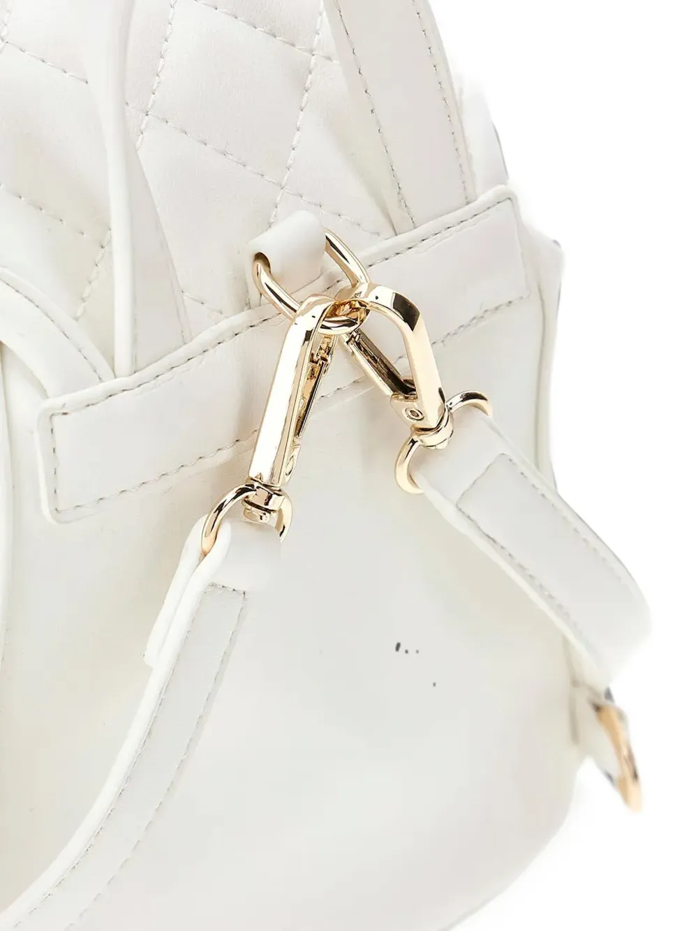 guess kids quilted buckle-fastening backpack Wit