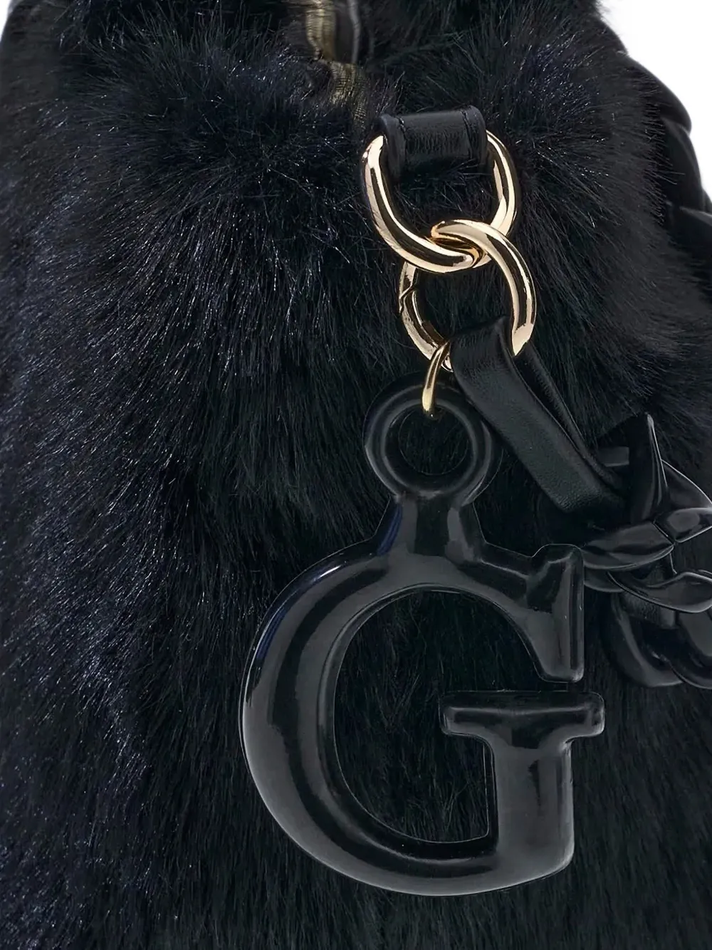 guess kids 페이크 퍼 토트백