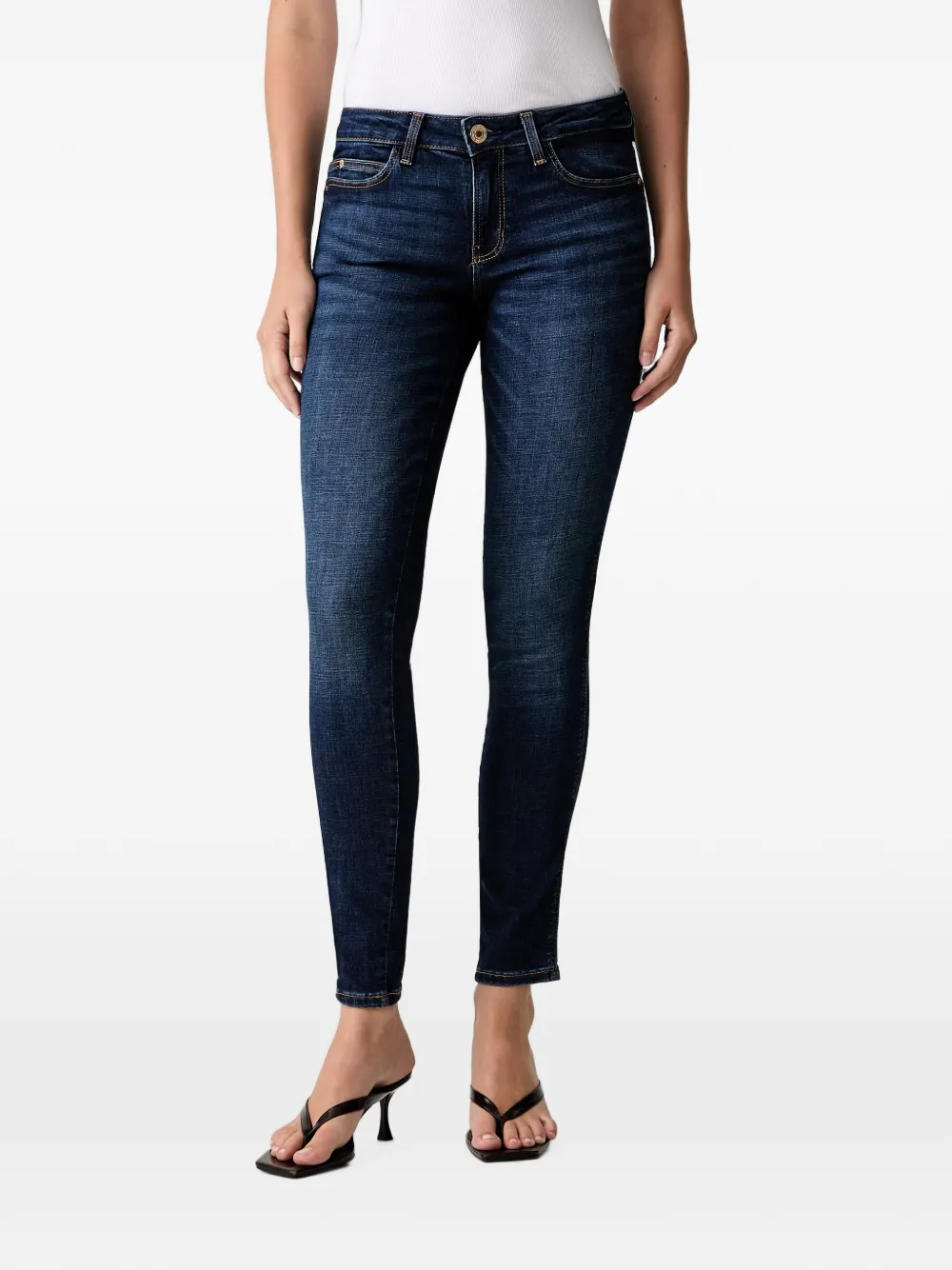 GUESS USA Curve X skinny-cut jeans - Blu