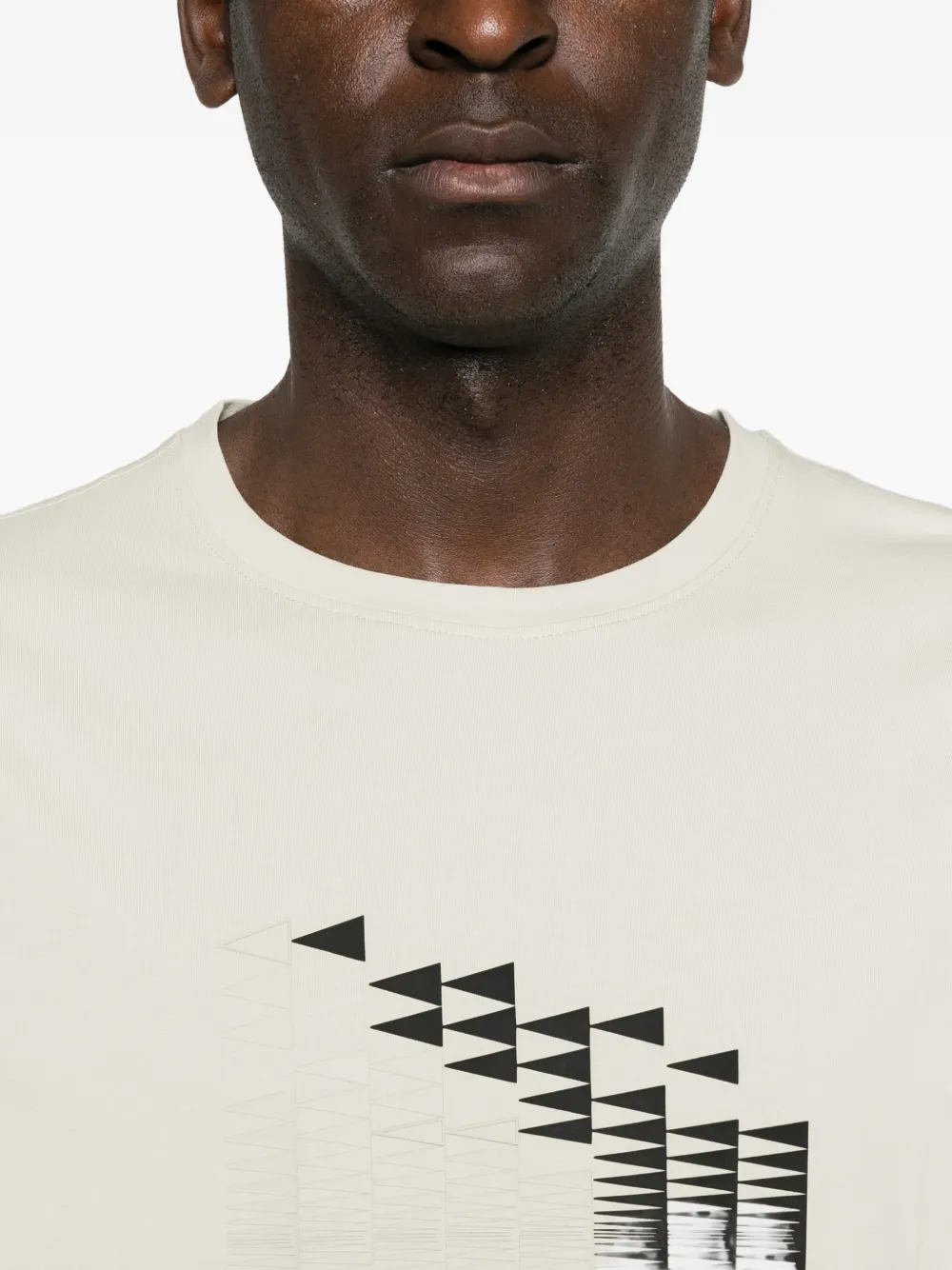 BOSS T-shirt met grafische print Beige