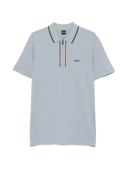 BOSS logo-print short-sleeve polo shirt