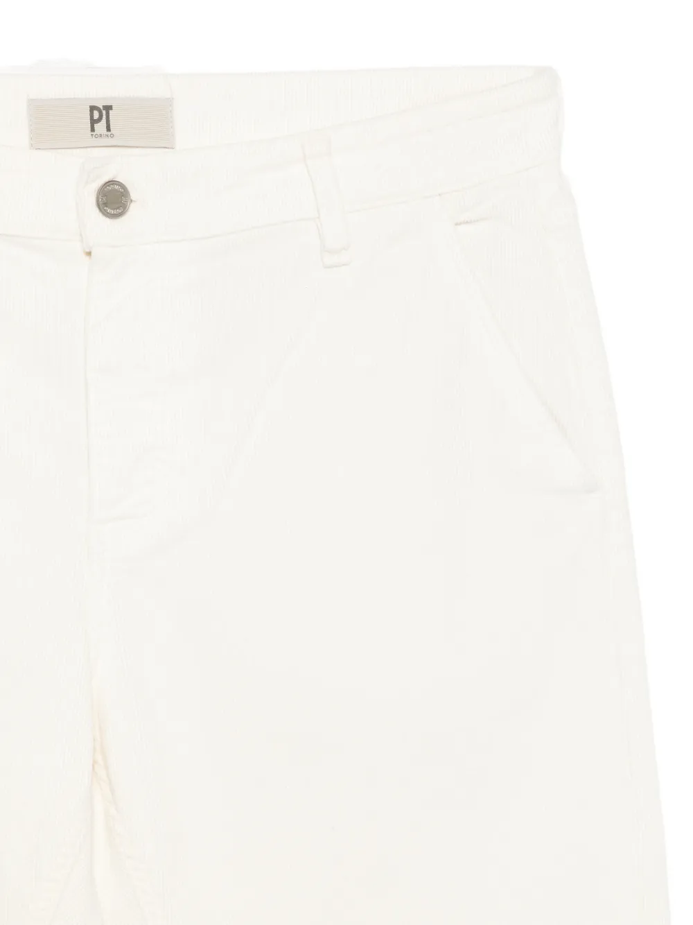 PT Torino Ribfluwelen broek met toelopende pijpen Beige