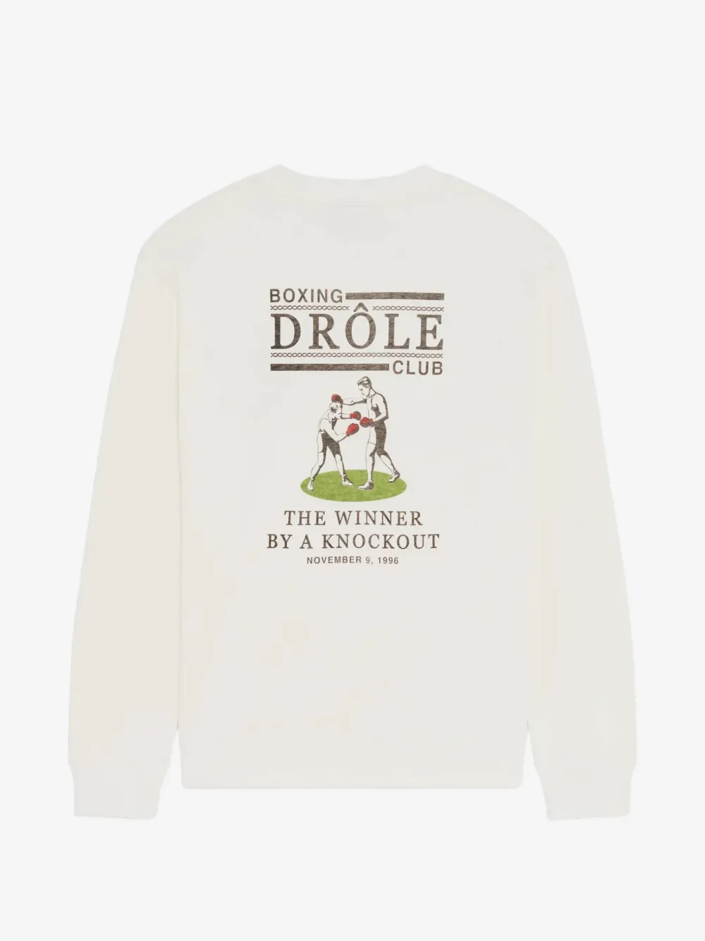 DRÔLE DE MONSIEUR 드루엘 박서 그래픽 프린트 맨투맨