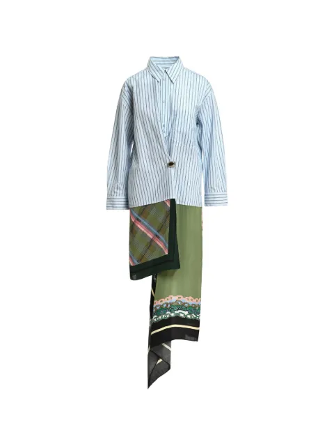 Essentiel Antwerp camisa Krystal asimétrica a rayas