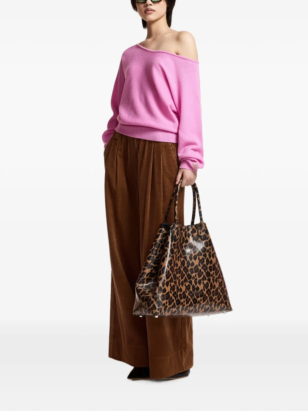 Essentiel Antwerp Kage batwing-sleeve V-neck sweater