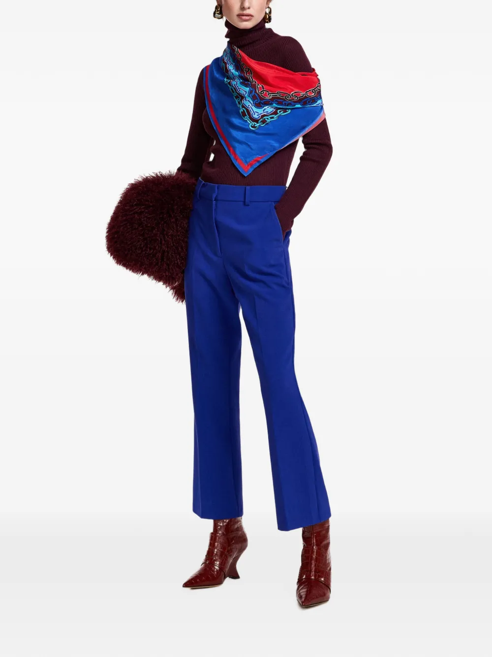 Essentiel Antwerp Kosmo flared broek Blauw