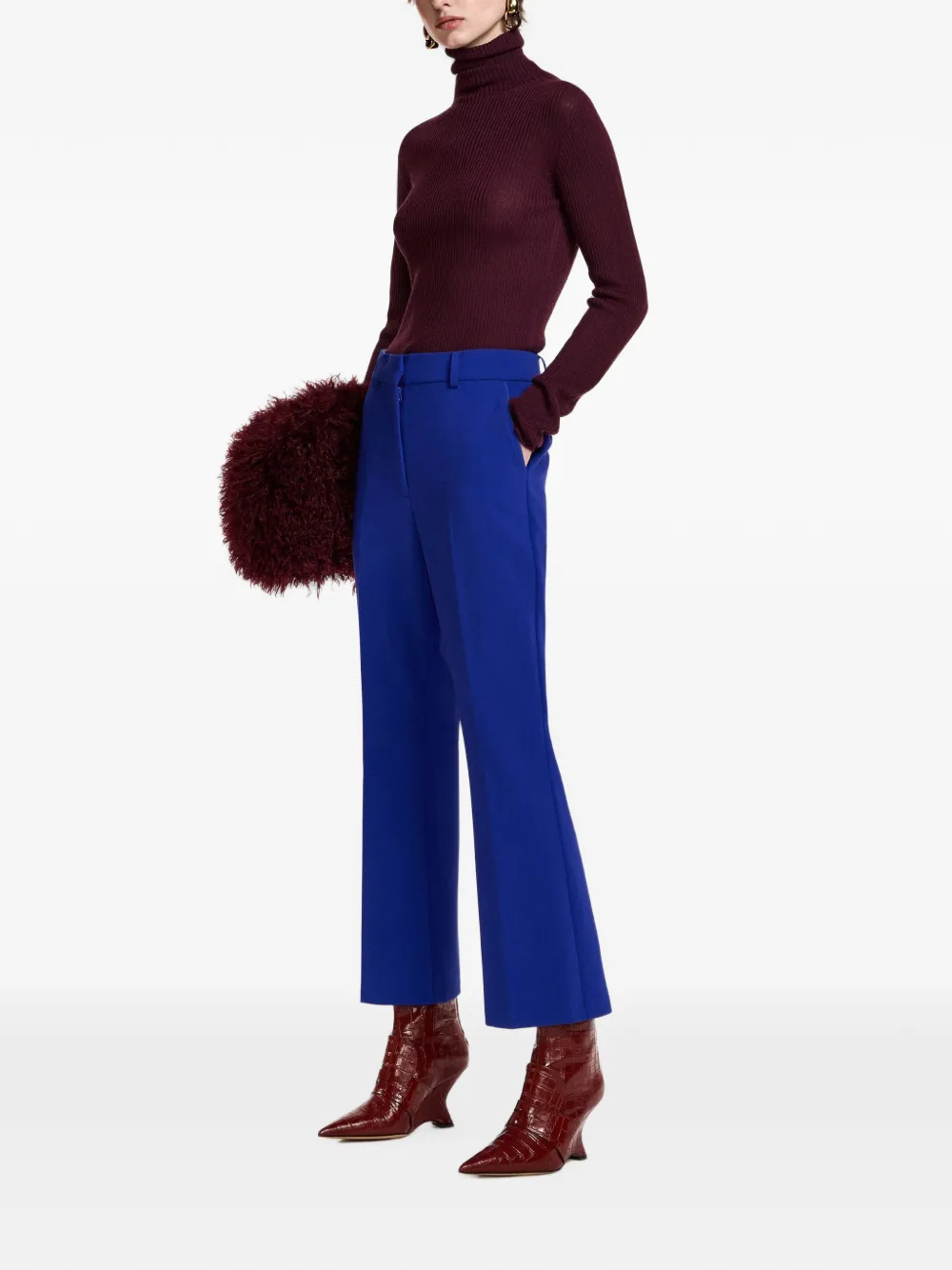 Essentiel Antwerp Kosmo flared broek Blauw