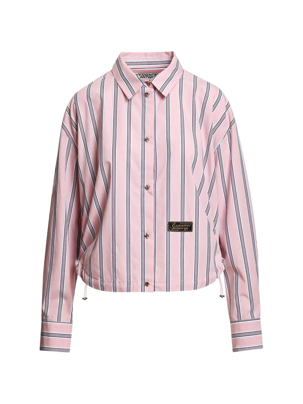 Essentiel Antwerp Camicia Kabu a righe con coulisse - Rosa