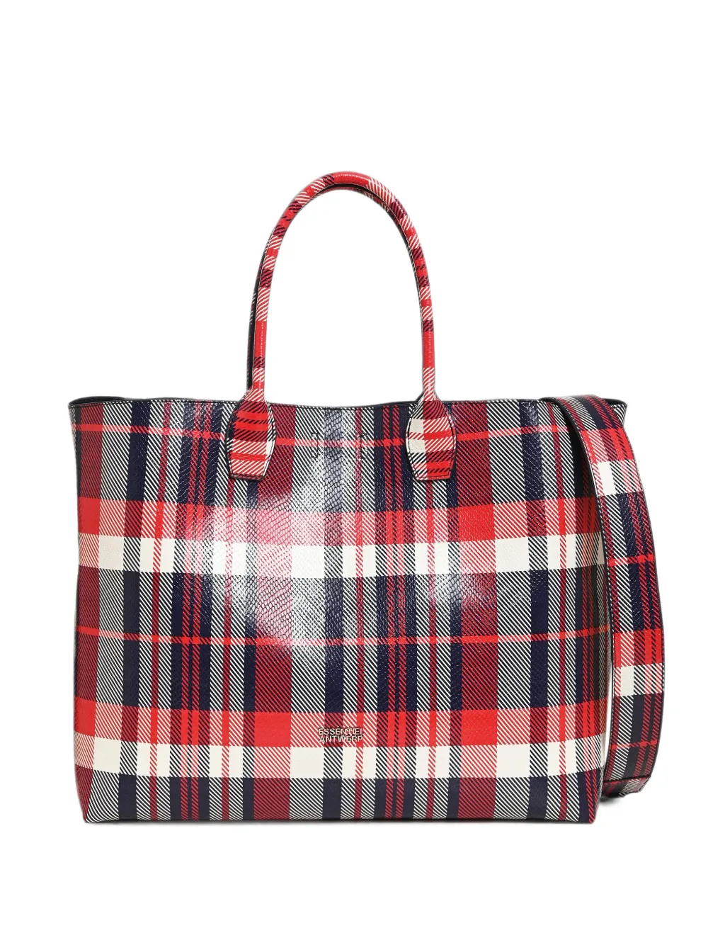 Essentiel Antwerp Konstantin check-pattern tote bag