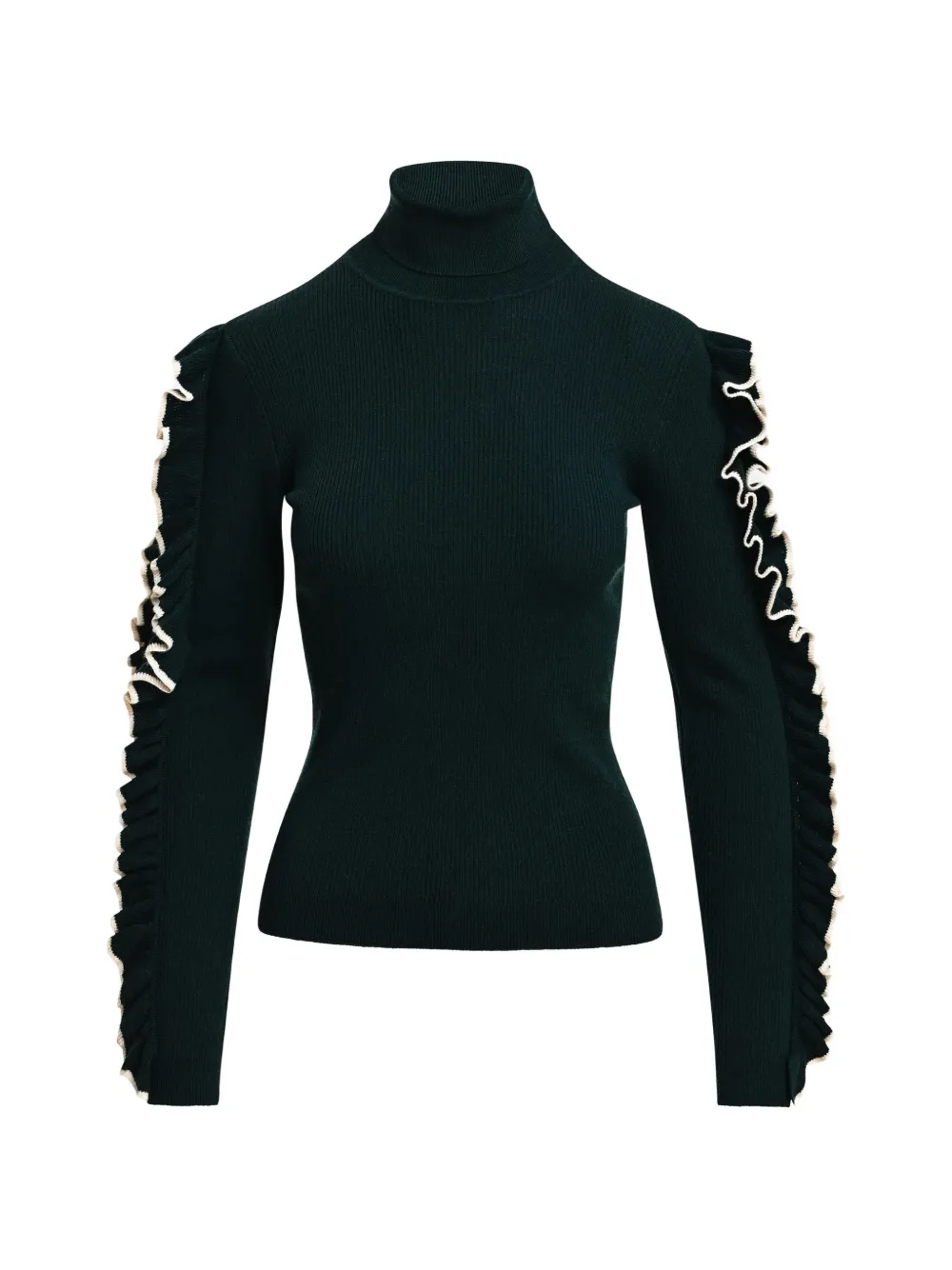 Essentiel Antwerp Maglione con ruches - Verde