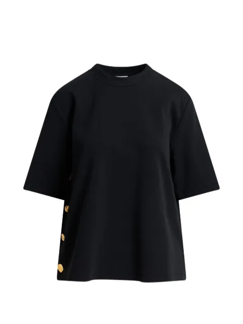 Essentiel Antwerp camiseta Korse con botones y cuello redondo