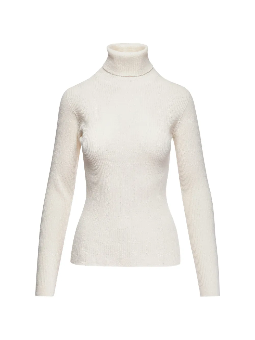 Essentiel Antwerp Kelmuse2 ribgebreide coltrui Beige