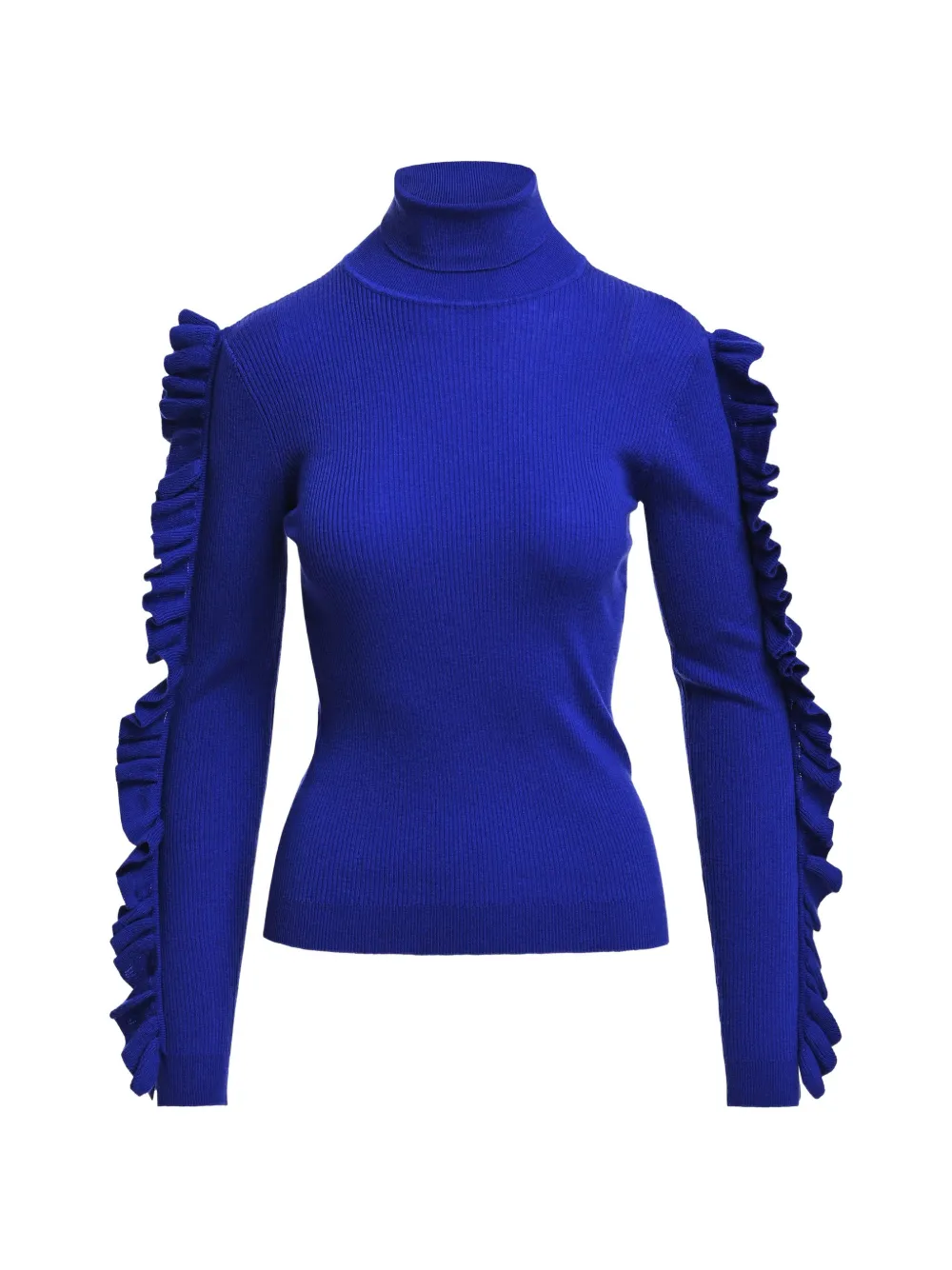 Essentiel Antwerp Maglione con ruches - Blu